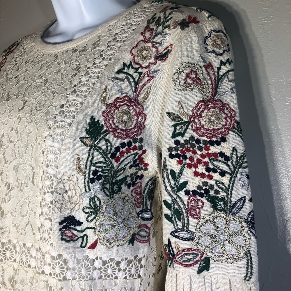 Sold❗️Anthropologie Embroidered Dress - Picture 4 of 8